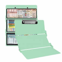 WhiteCoat Clipboard® Trifold - Mint Food Industry Edition